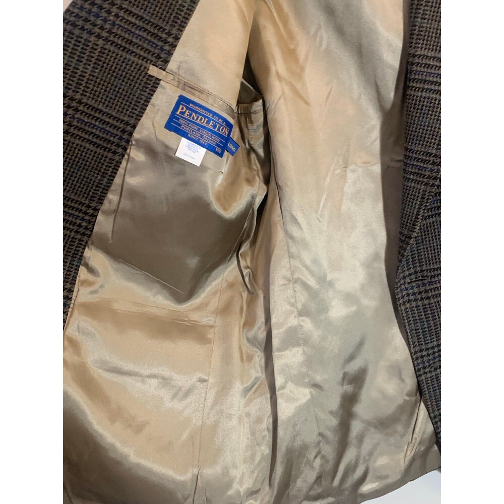 Pendleton Classic Wool Blazer Houndstooth Plaid B… - image 8